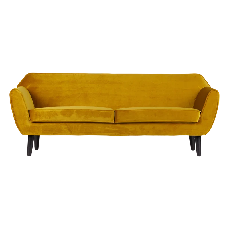 Rocco sofa 187 cm samt ocker