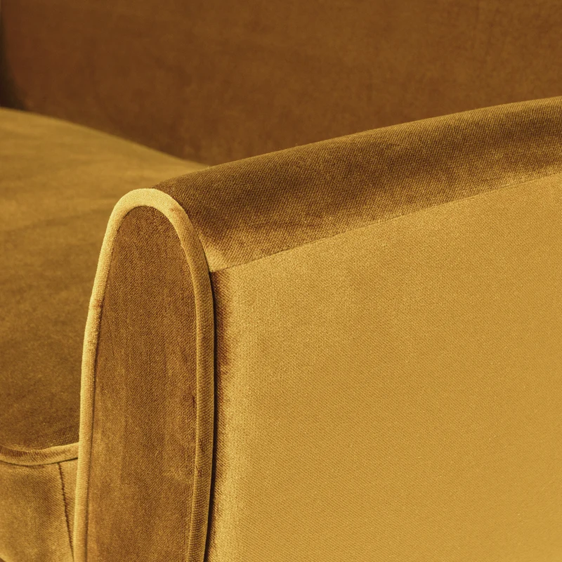 Rocco sofa 187 cm samt ocker