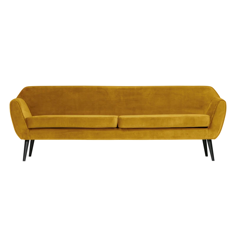 Rocco xl sofa 230 cm samt ocker