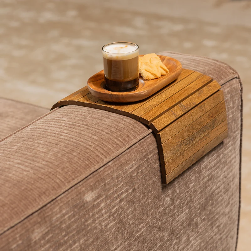 Flexibles sofatablett eiche antique lackiert - m
