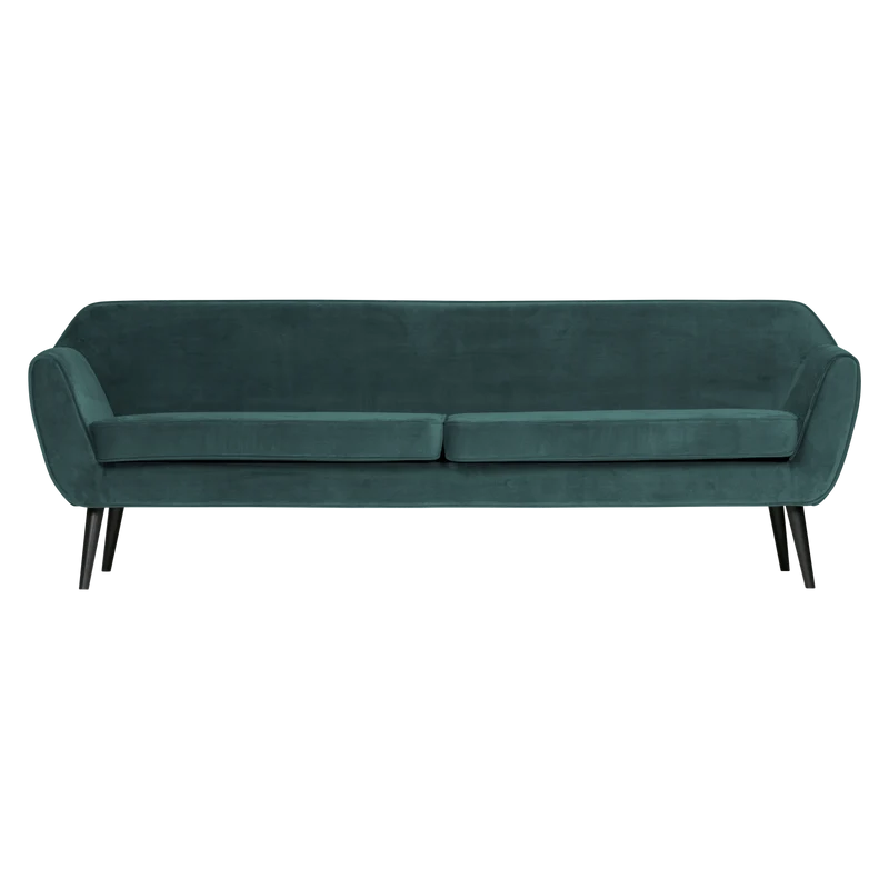 Rocco xl sofa 230 cm samt blaugrün