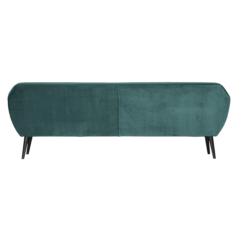 Rocco xl sofa 230 cm samt blaugrün