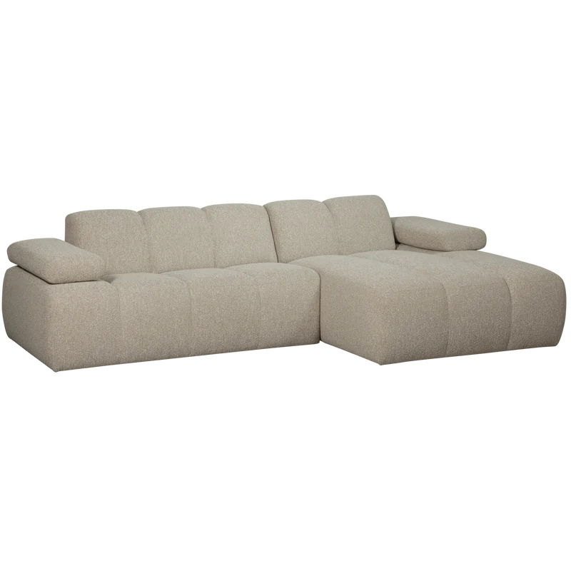 Mojo chaiselongue sofa rechts bouclé beige melange