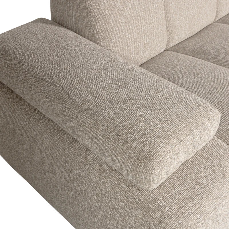 Mojo 1,5-sitzer element arm links bouclé beige melange