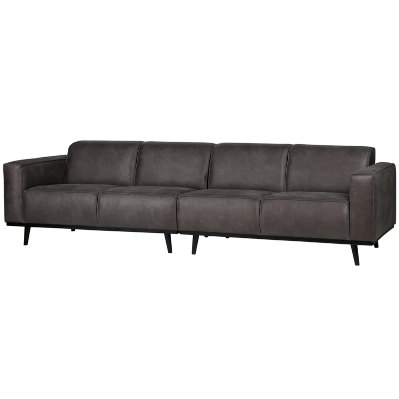 Statement 4-sitzer 280 cm ecoleder dunkelgrau