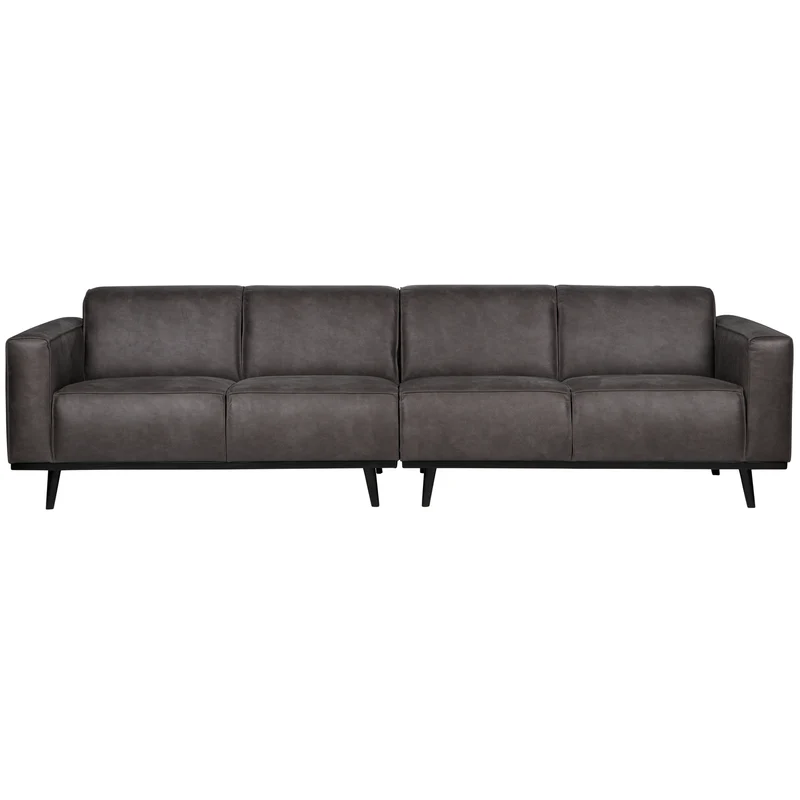 Statement 4-sitzer 280 cm ecoleder dunkelgrau