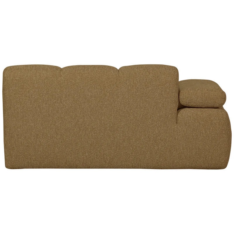 Mojo 1,5-sitzer element arm links bouclé gelbbraun melange