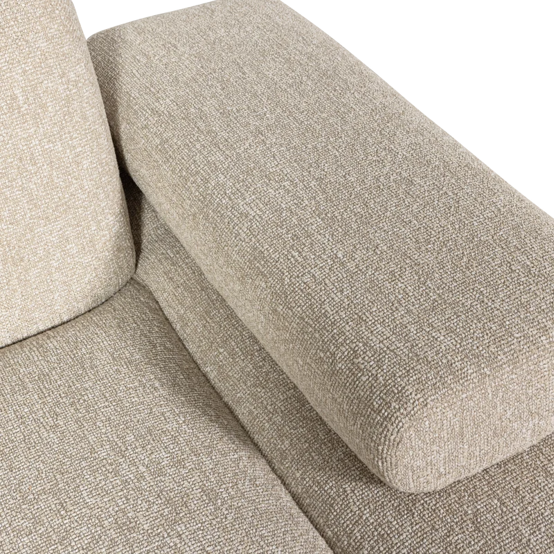Mojo chaise longue element rechts bouclé beige melange