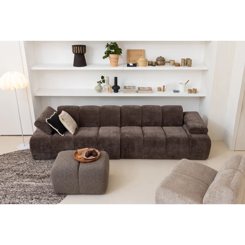 Mojo 1-sitzer element gerippter dunkler sand