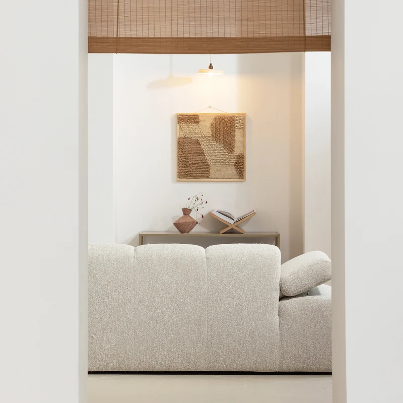 Mojo 1,5-sitzer element arm links bouclé beige melange