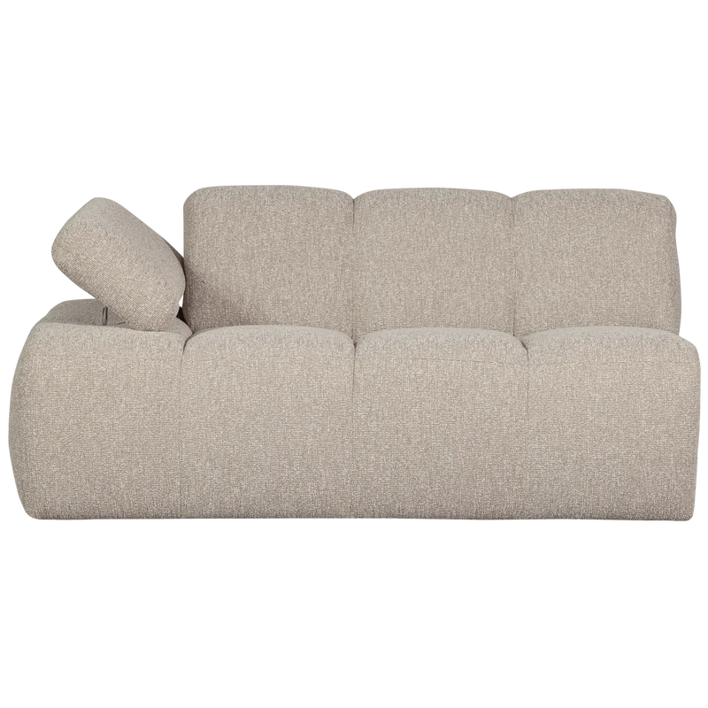 Mojo 1,5-sitzer element arm links bouclé beige melange