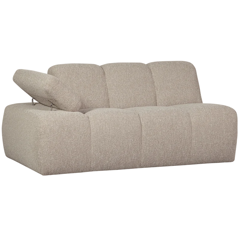Mojo 1,5-sitzer element arm links bouclé beige melange