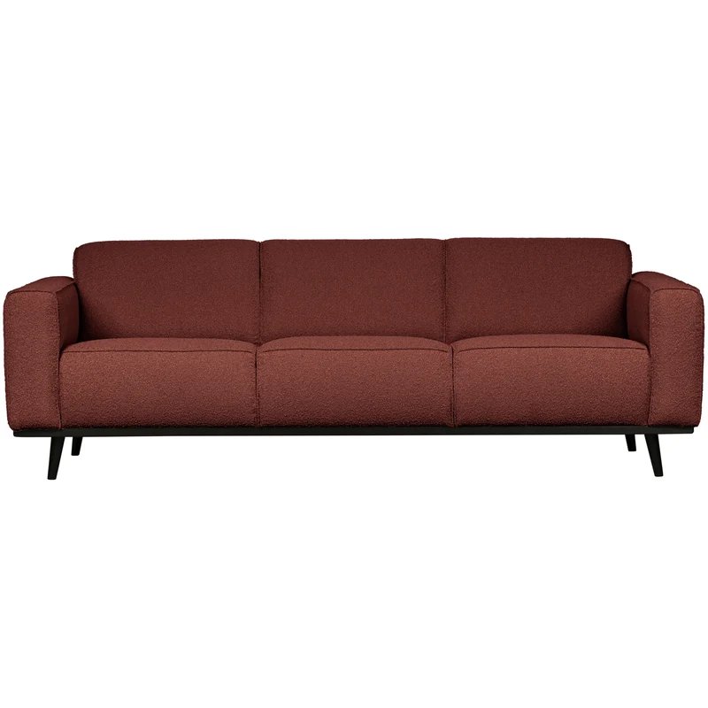 Statement 3-sitzer 230 cm bouclé kastanie