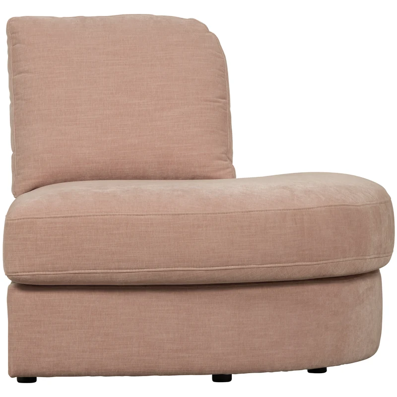 Family 1-sitzer element runde ecke rechts rosa