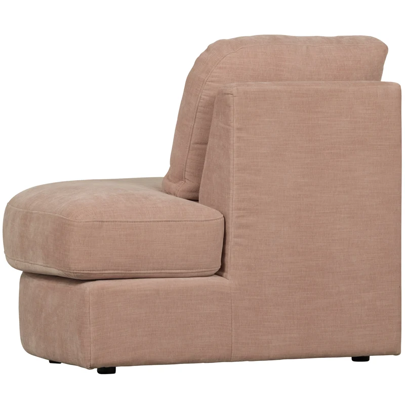 Family 1-sitzer element runde ecke rechts rosa