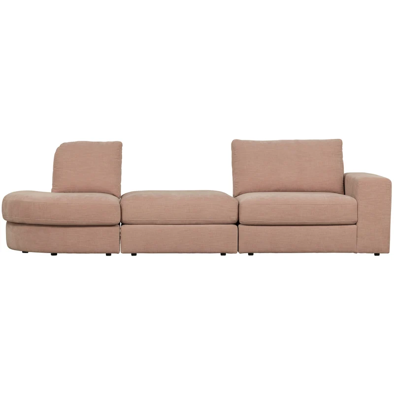 Family 1-sitzer element runde ecke links rosa