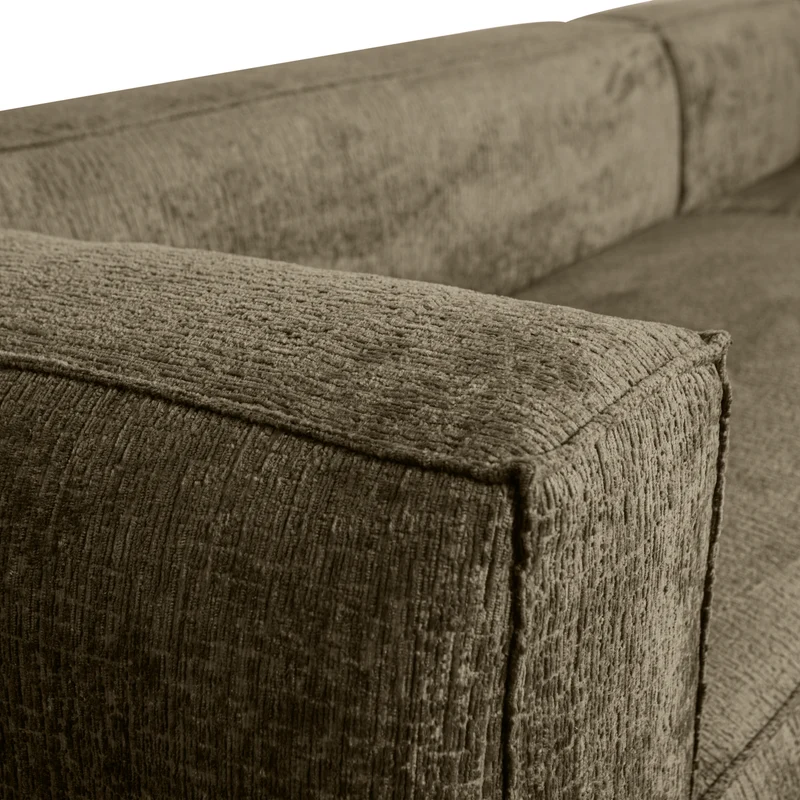 Bean eckbank rechts structure velvet moss
