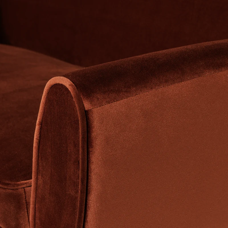 Rocco sofa 187 cm samt rost