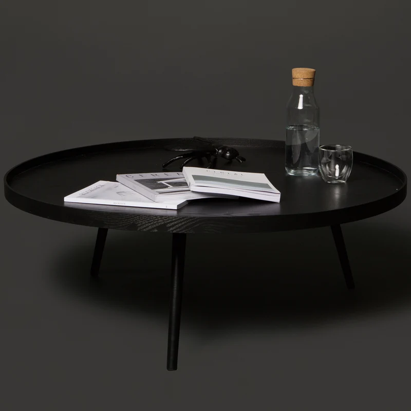 Mesa XL holz beistelltisch schwarz
