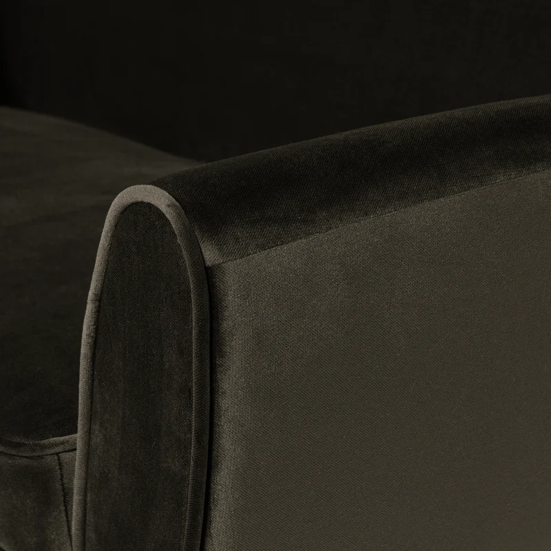 Rocco sofa 187 cm samt warmgrün