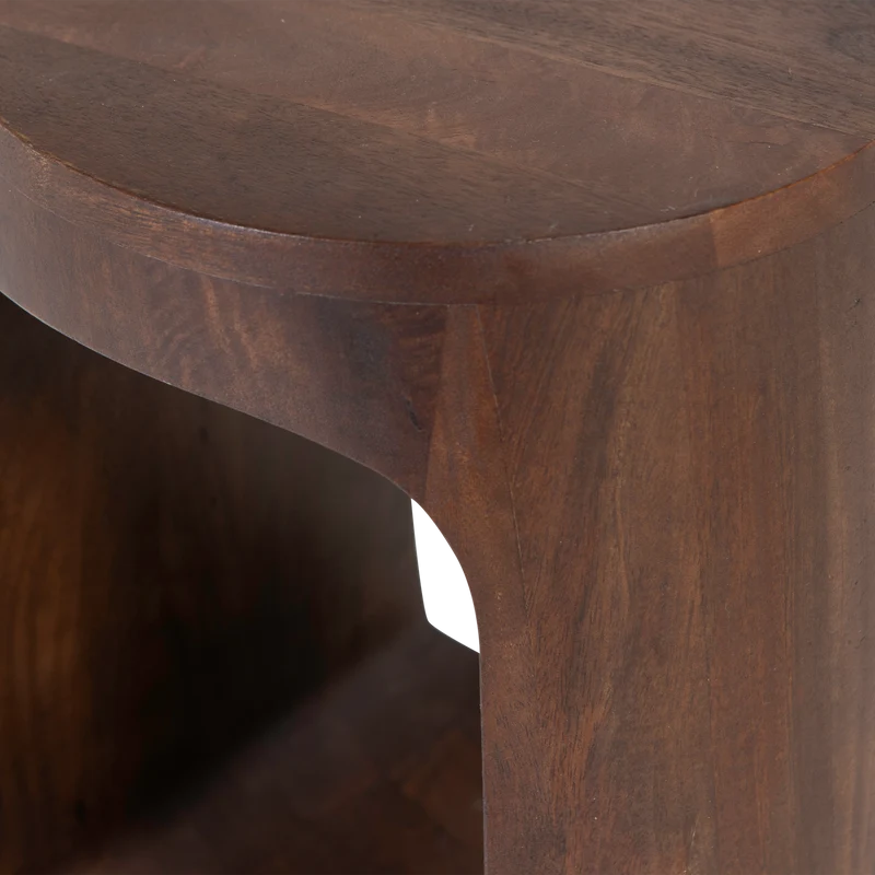 Bayo seitentisch mangoholz nussbaum