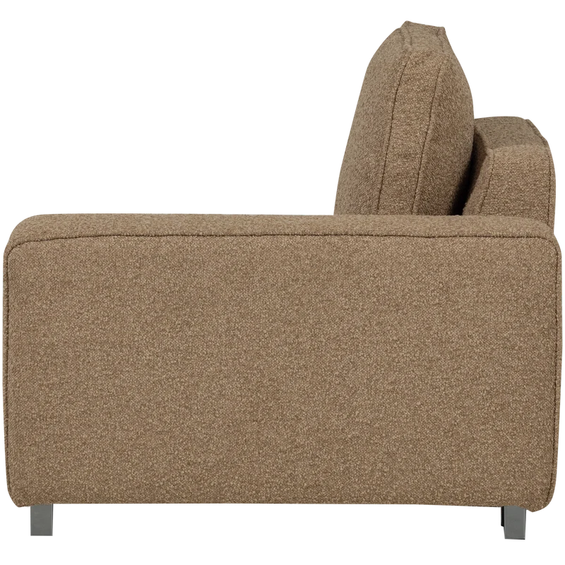 Lazy 1-sitzer element arm rechts bouclé braun