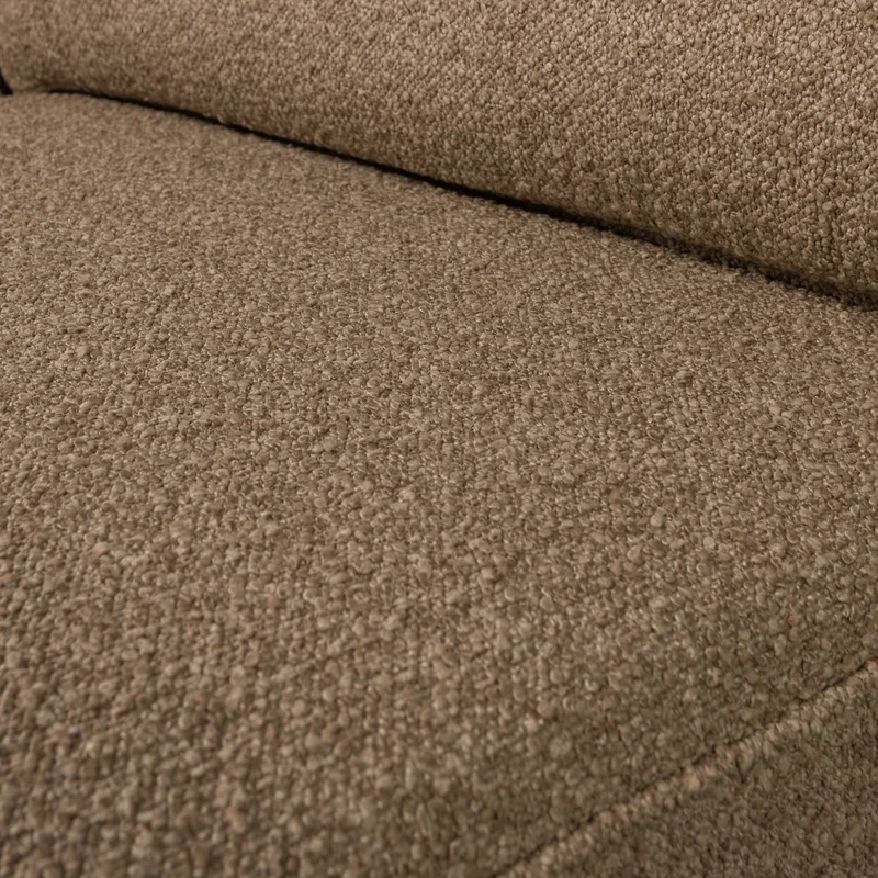 Lazy 1-sitzer element arm rechts bouclé braun