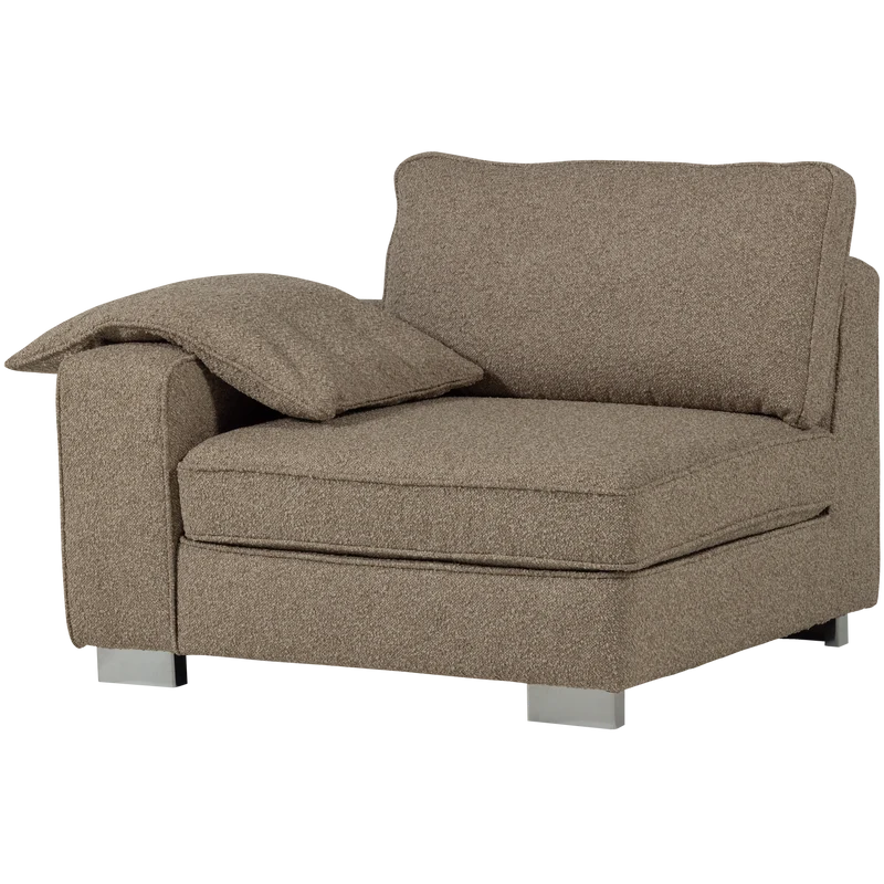 Lazy 1-sitzer element arm linken bouclé sand