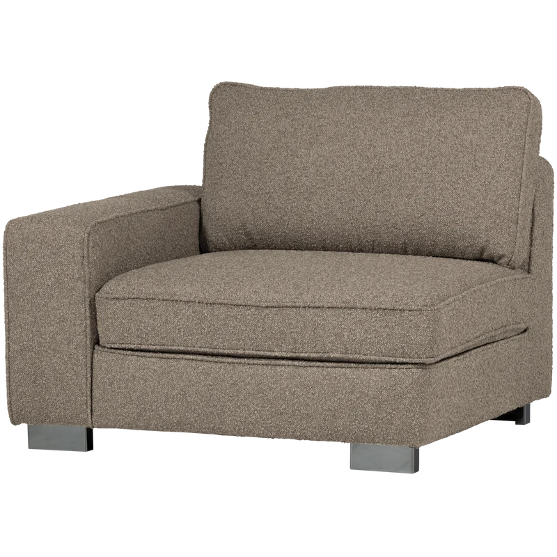 Lazy 1-sitzer element arm linken bouclé sand