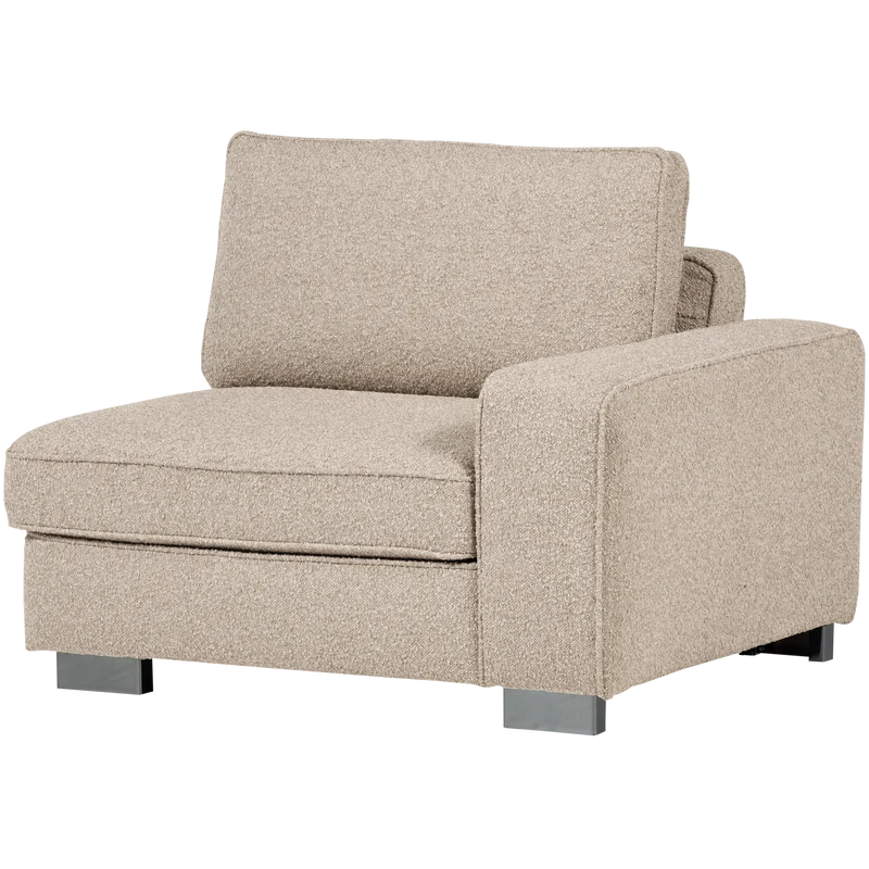 Lazy 1-sitzer element arm rechts bouclé natur
