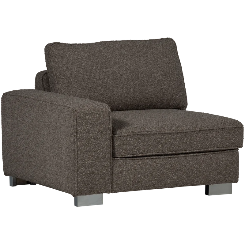 Lazy 1-sitzer element arm linken bouclé anthrazit