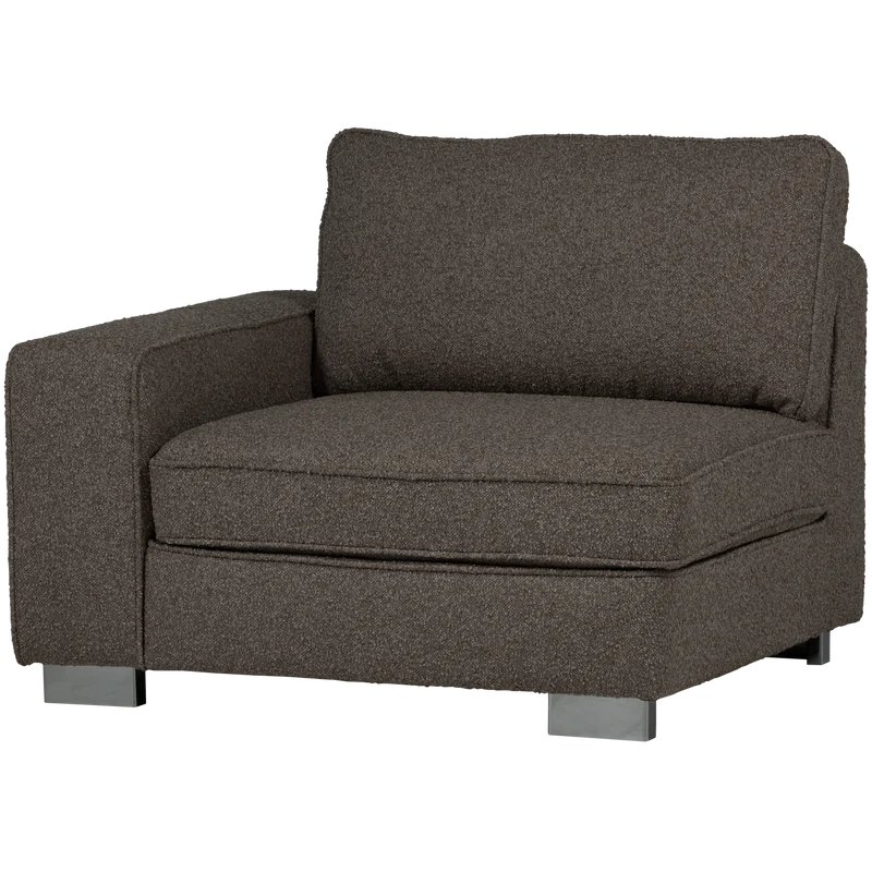 Lazy 1-sitzer element arm linken bouclé anthrazit