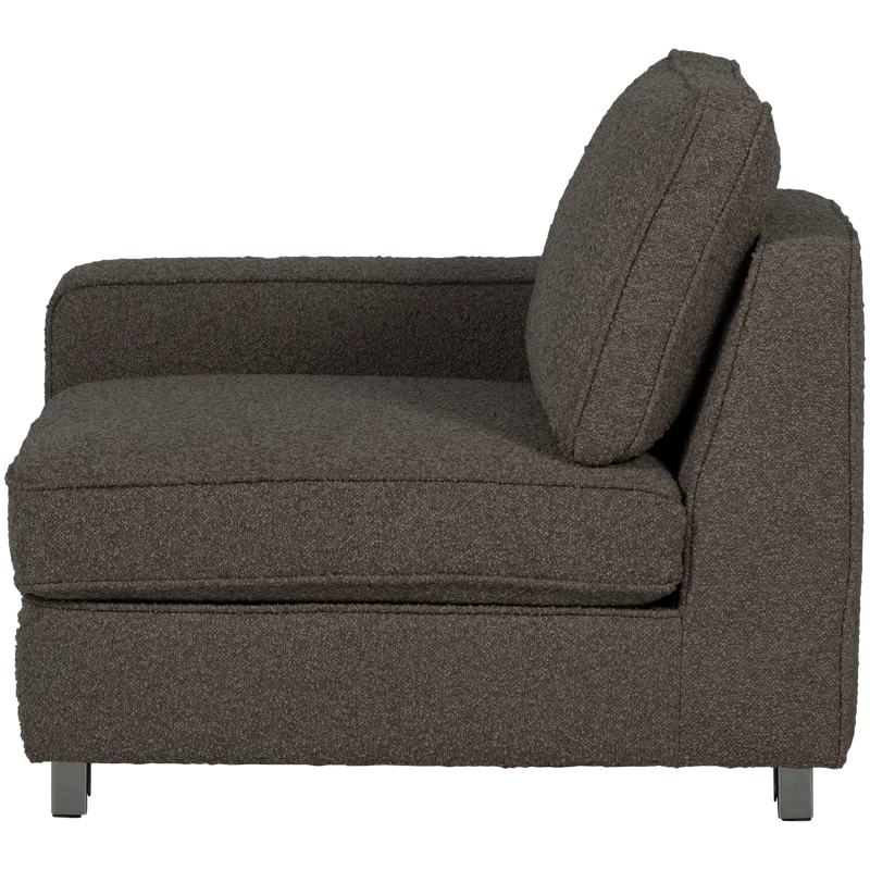 Lazy 1-sitzer element arm linken bouclé anthrazit
