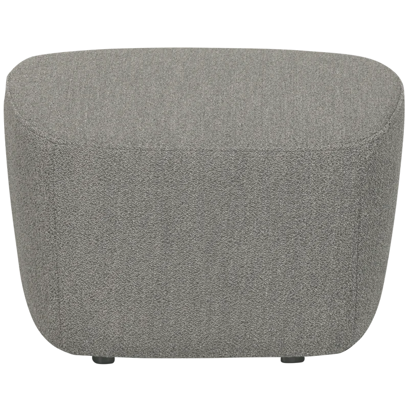Lofty hocker bouclé grau
