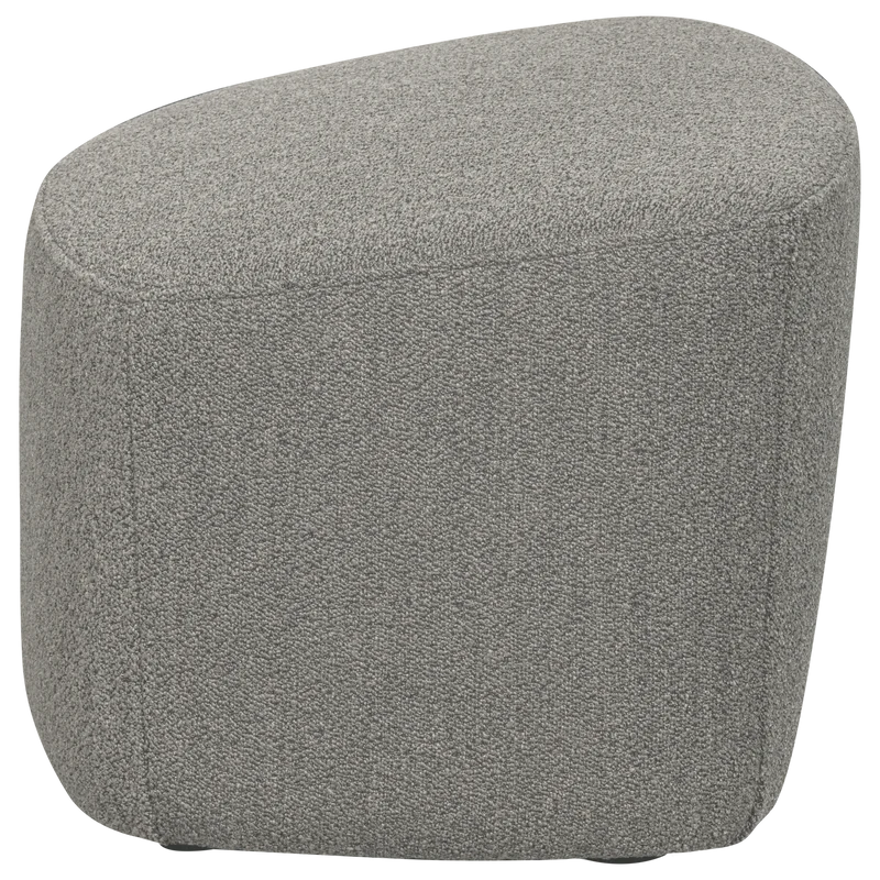 Lofty hocker bouclé grau