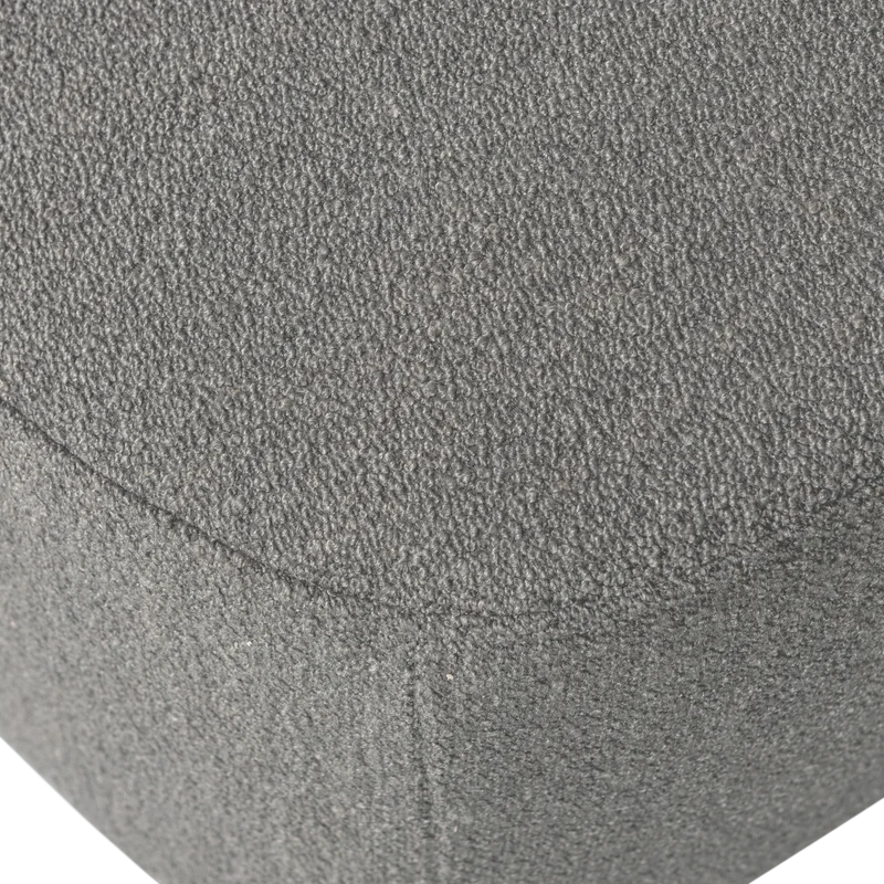 Lofty hocker bouclé grau