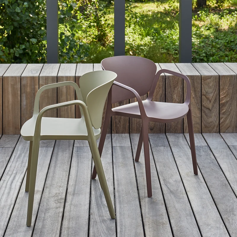 Bent gartenstuhl kunststoff grün