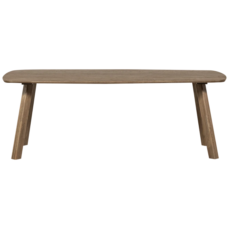 Tablo tisch dänisch oval durchgehende lamelle 180x100 cm cashmere brown