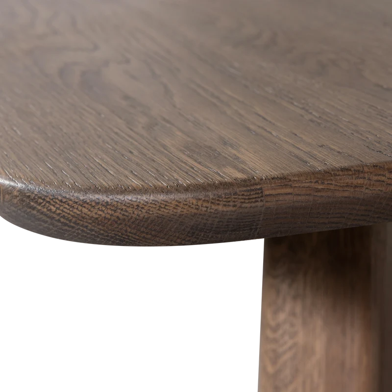 Tablo tisch dänisch oval durchgehende lamelle 220x100 cm cashmere brown