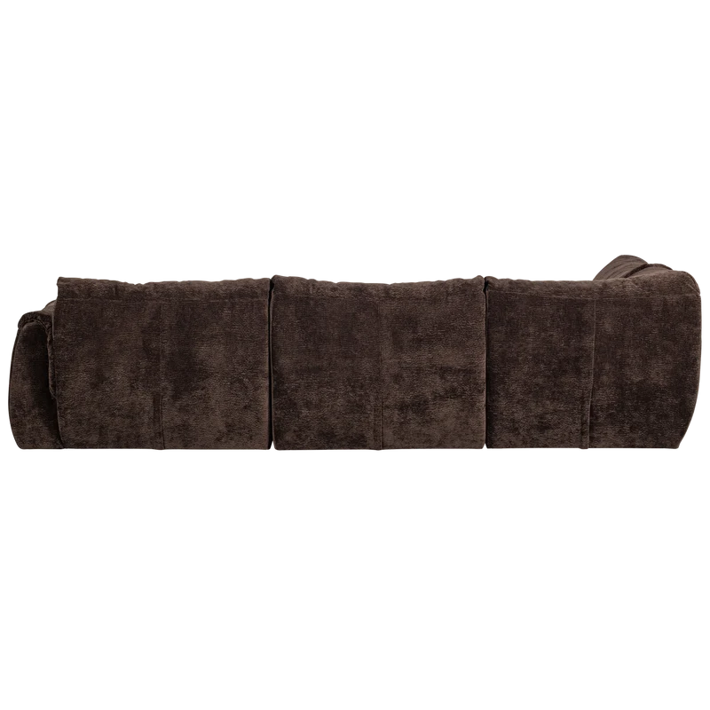 Baggy eckbank links 3D dunkelbraun