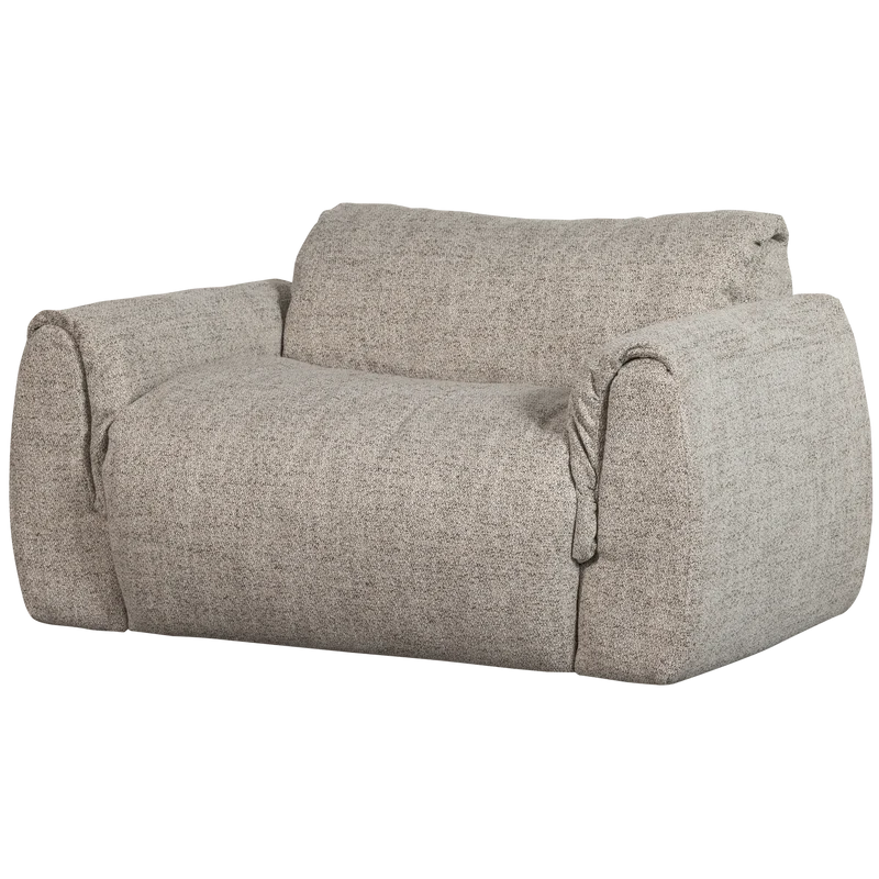 Baggy liegesessel webstoff natur melange