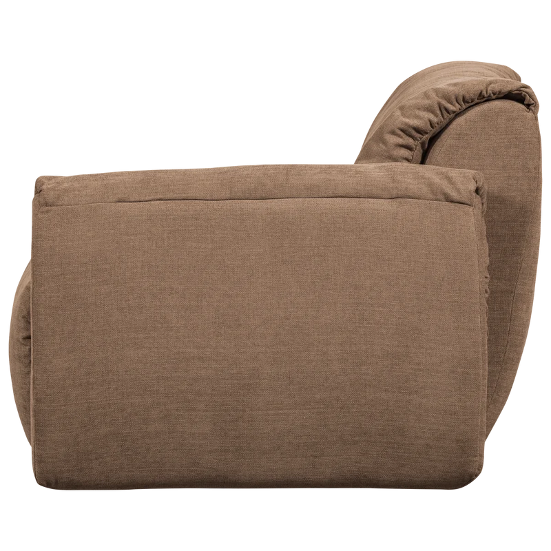 Baggy 1-sitzer element arm rechts gewebte chenille braun