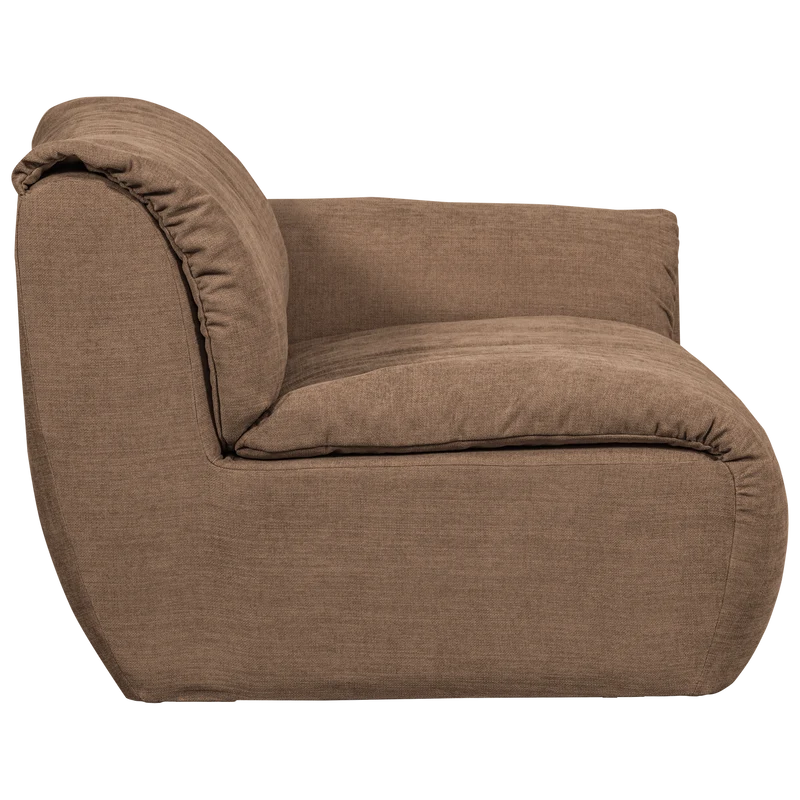 Baggy 1-sitzer element arm rechts gewebte chenille braun