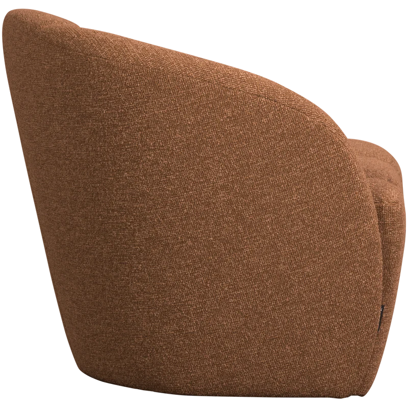 Mojo 2-sitzer bank links bouclé rostbraun meliert