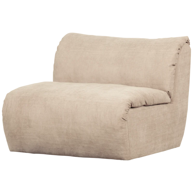 Baggy 1-sitzer element gewebte chenille sand