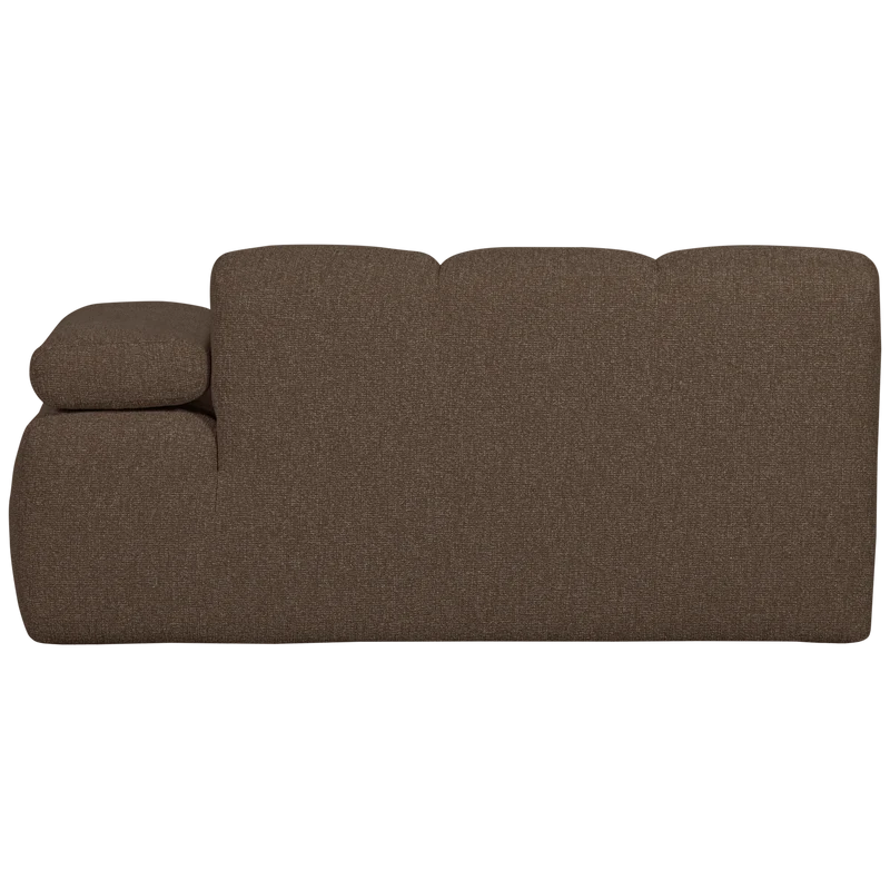 Mojo 1,5-sitzer element arm rechts bouclé braun melange