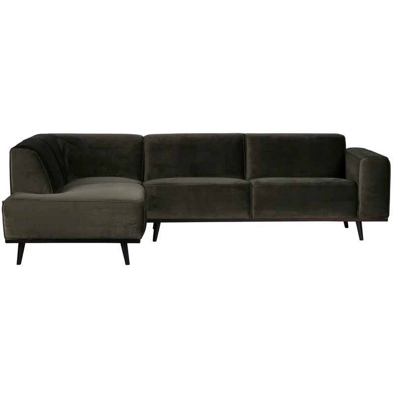Statement eckbank linken velvet warmen grün