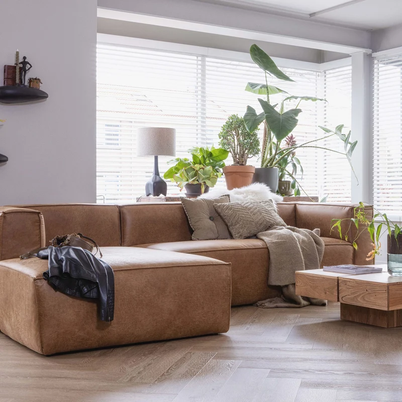 Bean eckbank linken ecoleder cognac