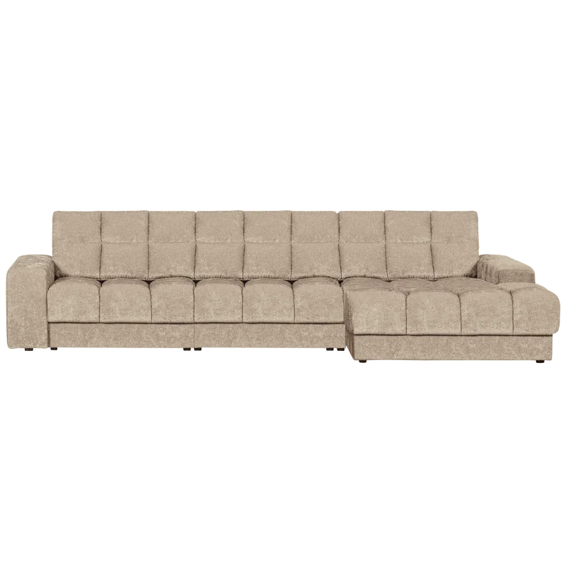 Second Date chaise longue rechts vintage nougat