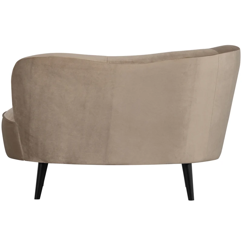 Sara lounge sessel links samt khaki